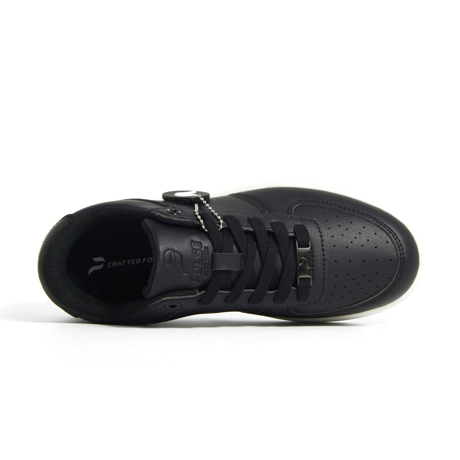 [FLOW BLACK] Unisex Low-Top Black & White Dance Sneakers
