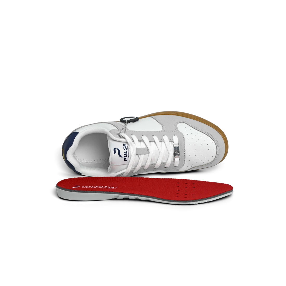 Flow 2 Axe dance sneaker, insole removed beside the shoe