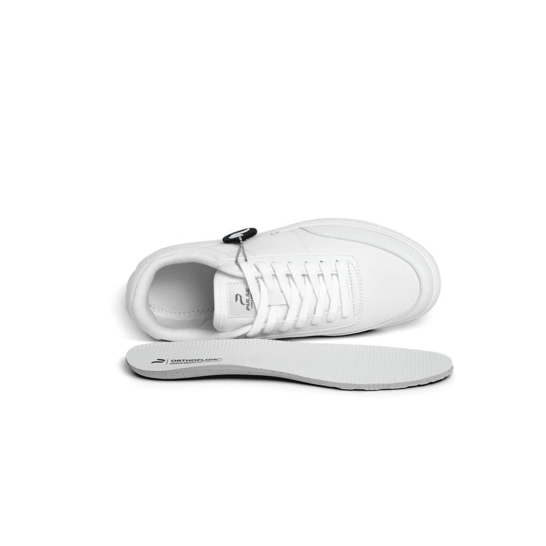 Volt Ice dance sneaker, insole removed beside the shoe