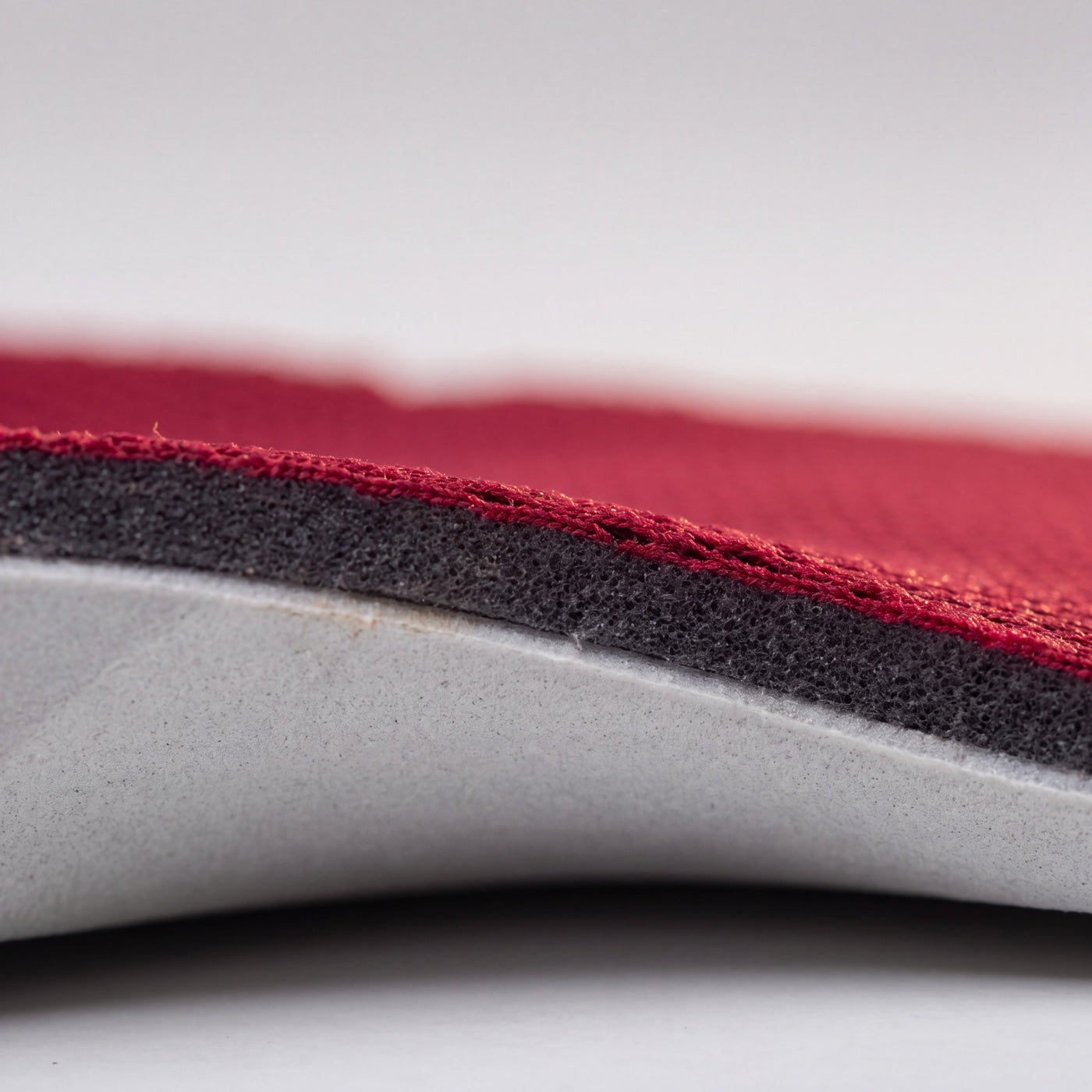 The GROOVECLOUD® layers at the cut edge, in close-up.